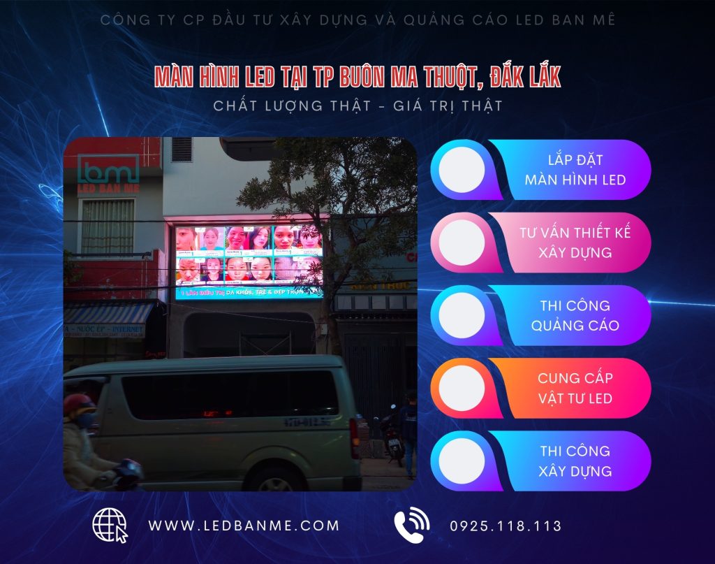 Màn hình LED cho Spa tại TP Buôn Ma Thuột, Đắk Lắk 1 Màn hình LED cho Spa tại TP Buôn Ma Thuột, Đắk Lắk