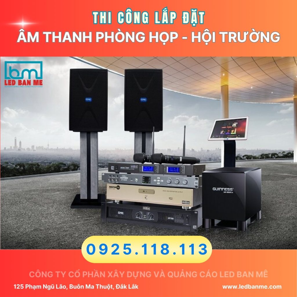 lắp đặt âm thanh Đắk Lắk
