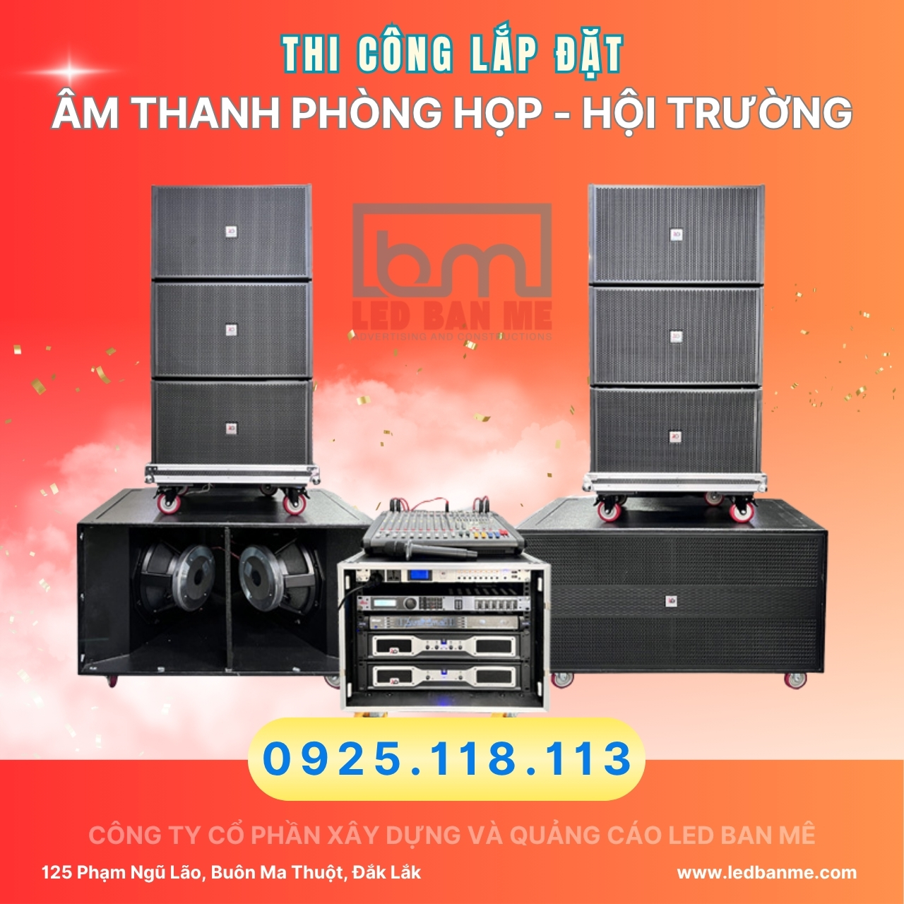 Lắp Đặt Âm Thanh Tại Đắk Lắk, Âm Thanh Hội Trường, Phòng Họp 3 âm thanh Đắk Lắk